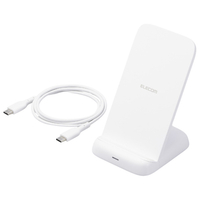 エレコム Qi規格(EPP)対応ワイヤレス充電器(12W・スタンド) ホワイト W-QS11WH
