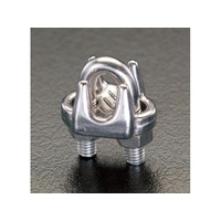 エスコ ワイヤーロープクリップ ステンレス製 8mm FCY8451-EA638RB-8