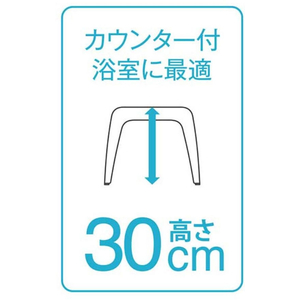 アスベル リアロ 風呂イス 30cm ホワイト FCF389N-イメージ2