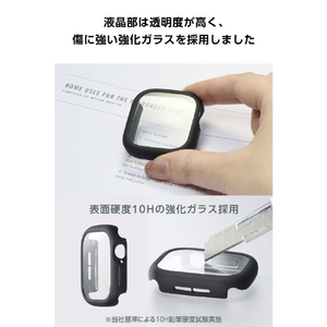 エレコム Apple Watch 42mm用フルカバーケース/TOUGH SLIM LITE/プレミアムガラス ブラック AW-25BFCTSLBK-イメージ5