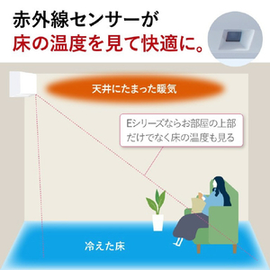 三菱電機 「工事代金別」 6畳 エアコン e angle select 霧ヶ峰 GEシリーズ MSZ-E2226E6-Wｾｯﾄ-イメージ5