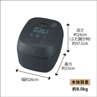 象印 NX-AB10-BZ 圧力IH炊飯ジャー極め炊き 炎舞炊き 黒(BZ