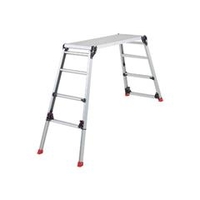 トラスコ中山 TRUSCO　足場台　アルミ製　脚部伸縮タイプ　高さ0．87～1．18m TDWG-910