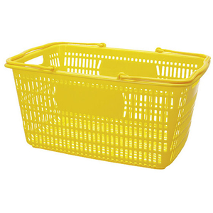 スマートバリュー ショップかご 30L 黄 FC28629-B264J-YE-イメージ1