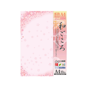 タカ印 和柄用紙 和ごころ 舞桜 A4 10枚 F128764-4-1012-イメージ1