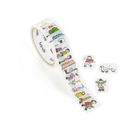 ｂａｎｄｅ マスキングロールステッカー 手帳に住む人たち おさんぽ日和 FCJ316F-BDA838