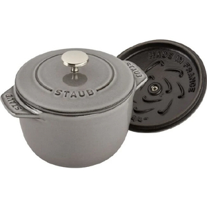 Staub 1251218ココット de GOHAN S Staub グレー 40509-702-0ｺﾞﾊﾝSｸﾞﾚ--イメージ2