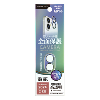 PGA iPhone 16/16 Plus用カメラフルプロテクター オーロラ×ブラック PG-24ACLG12BK