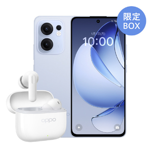 OPPO SIMフリースマートフォン Reno13 A限定BOX アイスブルー CPH2699ETEK1IB-イメージ1