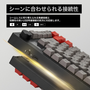 Mistel Barocco Mistel MD750 Delight JIS (日本語配列/ GATERON G Pro 2．0 赤軸) ブラック ML-MD750D-J-RD/BK-イメージ17