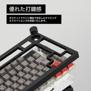 Mistel Barocco Mistel MD750 Delight JIS (日本語配列/ GATERON G Pro 2．0 赤軸) ブラック ML-MD750D-J-RD/BK-イメージ18