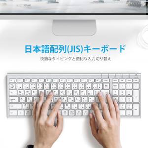 iClever ワイヤレスキーボード&マウスセット IC-BK22Combo E03-0131J-91-イメージ10