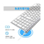 iClever ワイヤレスキーボード&マウスセット IC-BK22Combo E03-0131J-91-イメージ4