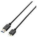 エレコム USB3．0ケーブル(A-microB)(1m) ブラック USB3-AMB10BK