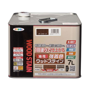 アサヒペン 油性強着色ウッドステイン 7L ダークオーク FC968NU-イメージ1