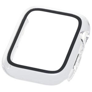 エレコム Apple Watch 44mm用フルカバーケース/プレミアムガラス/高透明 クリア AW-25DFCGCR-イメージ1
