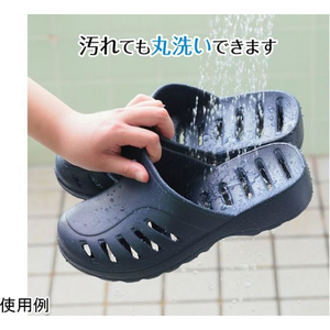 オクムラ 水切りサンダル WATER pass Lサイズ ネイビー FCF854J-66-0037-32-イメージ4