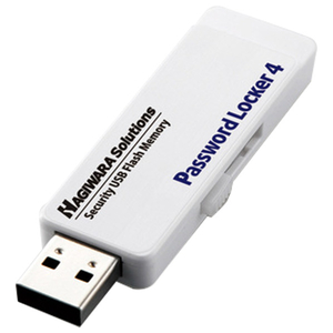 エレコム パスワードロッカー4　USB3.0メモリー　2GB HUD-PL3Mシリーズ ホワイト HUD-PL302GM-イメージ1