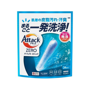 KAO アタックZERO パーフェクトスティック 34本入り FC158TF-イメージ1