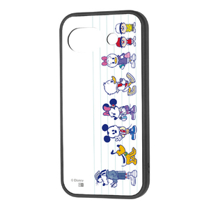 レイ・アウト Google Pixel 10a用 / ディズニー / maru 衝撃吸収 バンパー ハイブリッドケース ミッキー&フレンズ_背比べ RJ-DGP10AK4TB/MAF13_IF01-イメージ1