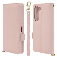 ラスタバナナ arrows We2 Plus(F-51E)用ハンドストラップ付き手帳型ケース ライトピンク 7991ARWE2PBHSLPK