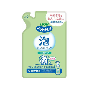 ライオン ライオンペット/ペットキレイ 泡リンスインシャンプー 肌ケア つめかえ 180ml FC901PM-イメージ1