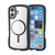 エレコム iPhone 17用Grippy ハイブリッドケース フレームカラー MAGKEEP ブラック PM-A25AGRPFMBK-イメージ2