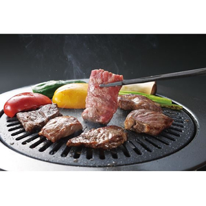 パール金属 マーブルダイヤモンドコート 丸型 焼肉グリル 33cm FCE345V-HB-6317-イメージ3