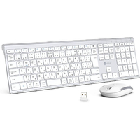 iClever ワイヤレスキーボード&マウスセット IC-BK23Combo E03-0131J-55
