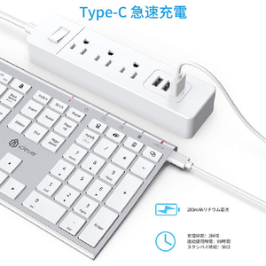 iClever ワイヤレスキーボード&マウスセット IC-BK23Combo E03-0131J-55-イメージ5