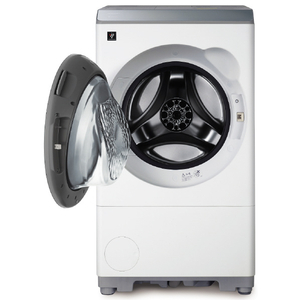 シャープ 【左開き】12kgドラム式洗濯乾燥機 マットホワイト ES-12X1-WL-イメージ2