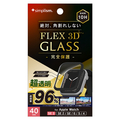 トリニティ Apple Watch 40mm SE3/SE2/SE/6/5/4用[FLEX3D] アルミノシリケート 超透明 全画面保護強化ガラス ブラック TR-AW2540-GB3FB-CARK