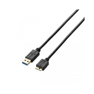 エレコム USB3．0ケーブル(A-microB) 2．0m ブラック USB3-AMB20BK-イメージ1