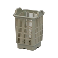 石川樹脂工業 サイクル洗浄ラック シルバーバスケット MB60504150 FCM8336-011669001