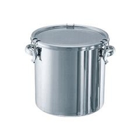 日東金属工業 ステンレスタンク　テーパー付キャッチクリップ式密閉タンク（フタ付）10L TP-CTH-24