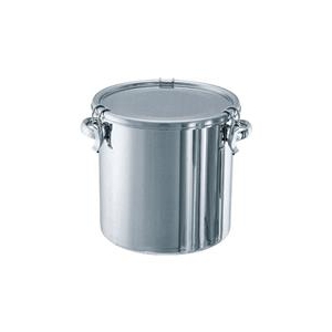 日東金属工業 ステンレスタンク　テーパー付キャッチクリップ式密閉タンク（フタ付）10L TP-CTH-24-イメージ1
