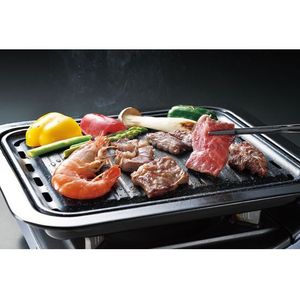 パール金属 マーブルダイヤモンドコート 角型 焼肉グリル 34×29cm FCE346V-HB-6318-イメージ3