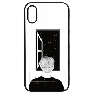Dparks iPhone XR用Spirit case 窓際の男 DS15220I61-イメージ1