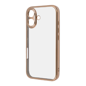 レイアウト iPhone 16用Like standard 精密設計 カメラ保護 衝撃吸収 バンパー メタリック TPUソフトケース ピンクゴールド RT-P46PFC2/PGM レイアウト iPhone 16用Like standard 精密設計 カメラ保護 衝撃吸収 バンパー メタリック TPUソフトケース ピンクゴールド RT-P46PFC2/PGM