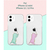 AKAN iPhone 12/12 Pro用ソフトクリアケース お絵かきザウルス グリーン AK19221I12P-イメージ10