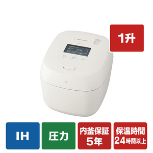 象印 圧力IH炊飯ジャー極め炊き 炎舞炊き 白(WZ) NX-AB18-WZ-イメージ1