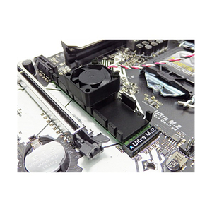 長尾製作所 M．2 SSD用ヒートシンク ブラック SS-M2S-HS03-イメージ3