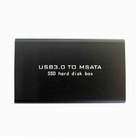 タイムリー USB 3．0 mSATA SSD用ケース ブラック MSATA-CASE-BK