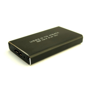 タイムリー USB 3．0 mSATA SSD用ケース ブラック MSATA-CASE-BK-イメージ5