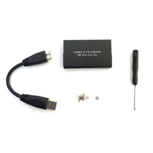 タイムリー USB 3．0 mSATA SSD用ケース ブラック MSATA-CASE-BK-イメージ7