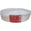 司化成工業 PP融着三本撚ロープ(ツカサロープ)Y-6 FC448FY-3982157