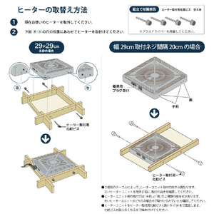メトロ電気工業 こたつ用取替ヒーター MS-303H(KB)-イメージ13