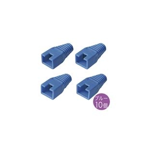 サンワサプライ モジュラーカバー(先付けタイプ・10個) ブルー ADT-MC7BL-イメージ1