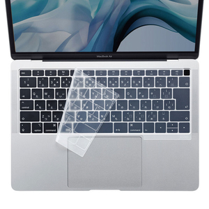 サンワサプライ シリコンキーボードカバー(MacBook Air 13．3インチ Retinaディスプレイ用) クリア FA-SMACBA13R-イメージ1