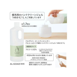 プラス アルザウバー オートディスペンサー アルコールタイプ 600mL FCS7574-31-418AL-AD600-イメージ7
